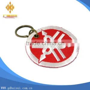 High Quality Cheap Embroidery Custom Design Round Floating Key Chain thumbnail-1
