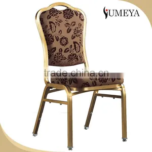 Wholesale Luxury Stackable Metal Hotel Wedding Chair Antique Banquet Chair thumbnail-2
