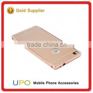 [UPO] Luxury Aluminum 24k Gold Metal Bumper Ultra-thin Mirror Cover For Huawei Honor 7 4C P8 Lite Mirror Case thumbnail-1