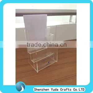 Hanging Clear Brochure Holder Acrylic Slatwall Brochure Holder Wall A5 Brochure Holder thumbnail-2