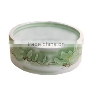 Green Lotus Decorative Ceramic Wash Basin thumbnail-1