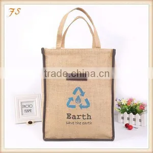 Burlap Jute Tote Bag thumbnail-1