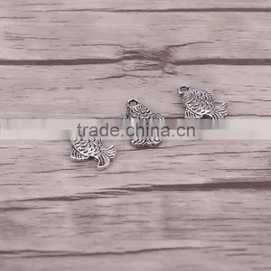 Fish Tibetan Antique Silver Spacer Beads Charms Jewelry Making European Dangle BeadsNecklace Making thumbnail-2