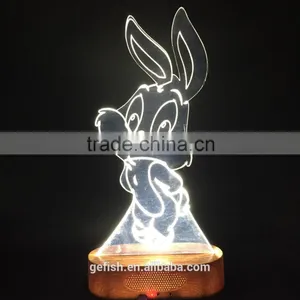 Customized Laser Cutting Acrylic 3D Display Lamp With Light thumbnail-1