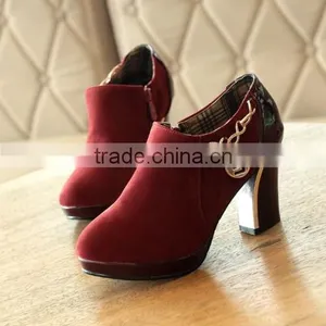 Ladies High Heel Boots Ankle Boots China CP6429 thumbnail-1