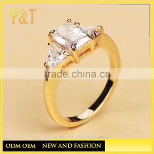 Jingli Jewelry Custom Made Eternity Gold Plated Wedding Ring (YJ-817) thumbnail-2