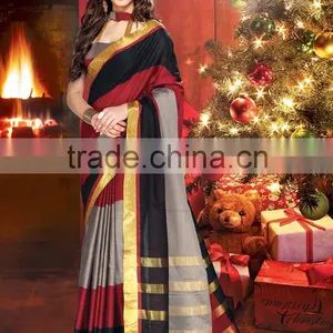 Symbolic Trendy Party Wear Sari thumbnail-6