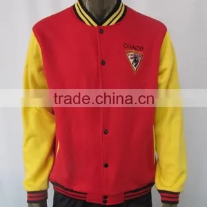 High Quality Cotton Fashionable Printed Embroidery Printing Custom Baseball Jackets thumbnail-1