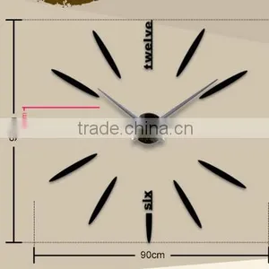 Large DIY Metal Acrylic Mirror Oversize Ajanta Wall Clock Models thumbnail-5