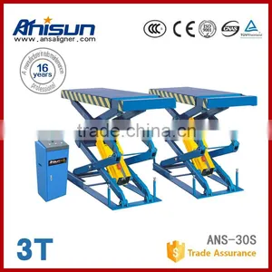 3 Ton Hydraulic Scissor Hoist in Floor With Pneumatic Lock thumbnail-1