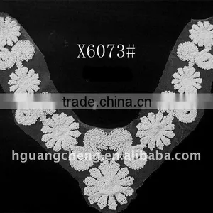Machine Knited Crochet Cotton Lace Collars, Women Dress/ Blouse Neck Collars Factory thumbnail-2