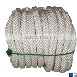 12 Plait Nylon/polyamide Rope 80mm 10' Cir With 1.80meter PVC Covered Eyes Both Ends thumbnail-1