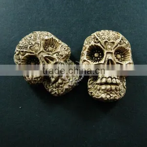 30x40mm Skull Shape Resin Cameo Ivory Color Vintage Style Halloween Cabochon DIY Pendant Charm Supplies 4120089 thumbnail-1