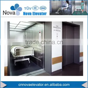 Gearless Traction Machine Hospital Elevator/ Medical Service Elevator thumbnail-1
