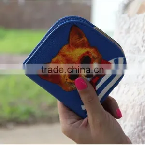 2016 3D Animal Wallet Holders Zipper PU Leather Money Wallet Short Small Wallet Purse (XJWP1625) thumbnail-4