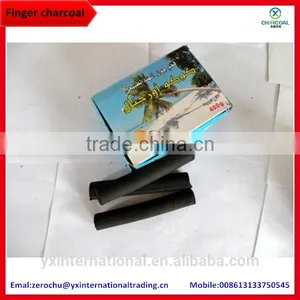 1.5hour Burning Pure Natural 14cm Finger Shisha Price of Cok Coal thumbnail-1