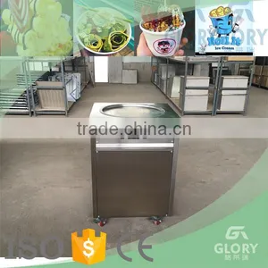 Newest Frozen Snack Equipment Thainland Fried Ice Cream Machine thumbnail-1