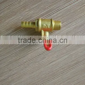 High Quality 1/4" 3/8" 1/2" Brass Valve With One Male Thread and Another Hose Barb thumbnail-1