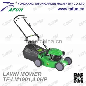 19" Inch Hand Push Gasoline Pull Behind Lawn Mower With SIDE DISCHARGE Grass Cutter and Garden Tool thumbnail-1
