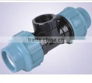 PP Compression Tee Fittings With High Good Quality thumbnail-1