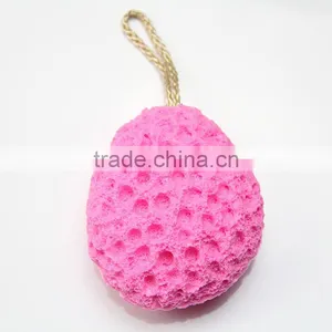 Wholesale Bath Sponge Latex-free Exfoliating Sponge Comprised Bamboo Charcoal thumbnail-5