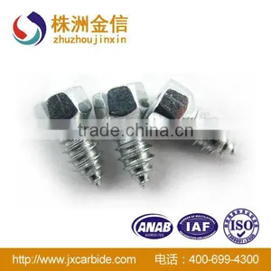 JX6*6-H18 Threaded Antislip Tire Studs for Truck Tungsten Carbide thumbnail-1