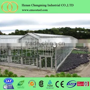 Cheap Polycarbonate Agricultural Greenhouse , Low Cost Tunnel Plastic Greenhouse for Sale thumbnail-1