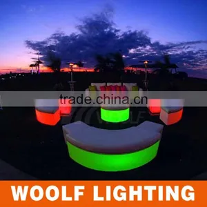 PE Plastic Rechargeable 16 Colors RGB Waterproof LED Peach Light thumbnail-1