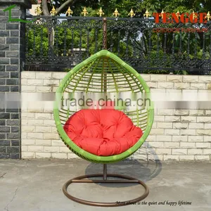 Happy Llife Plastic Rattan Water Drop Shaped Swing Chair thumbnail-2
