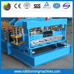 Glazed Steel Tile Roll Forming Machine/High Rib Roofing Panel Roll Forming Machine/Roof Panel Machine thumbnail-1