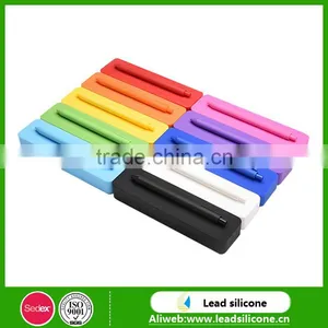 Fashion Style Silicone Pencil Cases With Pen for Students,colorful Silicone Pencil Cases for Students thumbnail-1