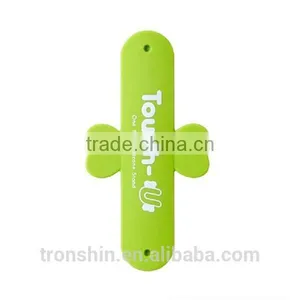 Eco-friendly Silicone One Touch U Simple Mobile Phone Stand With Custom Printing thumbnail-3