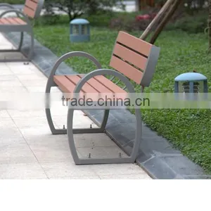 Cast Aluminum Legs Wooden Park Benches thumbnail-6