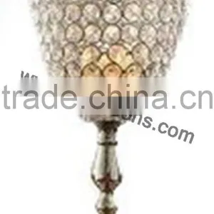 Crystal Candle Holder Stand With Metal , Crystal Tealight Holder Stand thumbnail-6