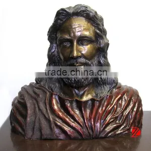 Head Sculpture Bronze Jesus Statues thumbnail-1