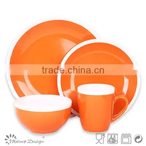 16pcs Orange and White Keramik Steinzeug thumbnail-1