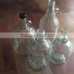 Huge Clear Glass Wine Bottle thumbnail-1