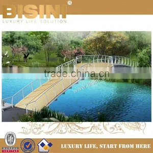 Orange Butterfly Type Steel Structure Landscape Bridge, Metal Foot Bridge,Customized Decorative Bridge(BF08-Y10029) thumbnail-5