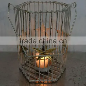 Wrought Iron Candle Pillar Holder thumbnail-1