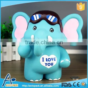 Eco-friendly Vinyl Elephant Shaped Saving Box Money Box thumbnail-1