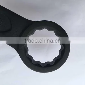 17MM Striking Box Wrench DIN7444 Hammer Striking Ring Slogging Spanner HandWare Power Tools Carbon Steel 45# 40Cr thumbnail-3