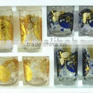 GH302 12pcs Glass Drinking Set With Deco thumbnail-1