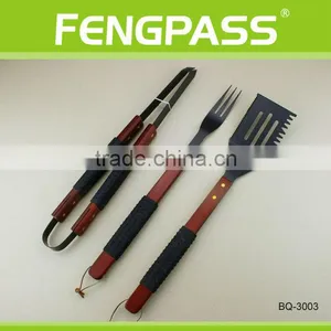 3pcs Wooden Handle Bbq Set(7-27-25) thumbnail-1