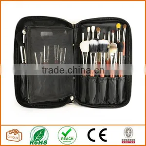 Multifunction Fabrics Makeup Brush Zipper Folio Case Cosmetic Handbag For Travel thumbnail-1