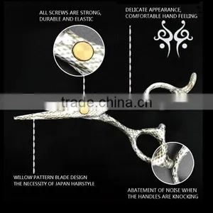 QJ-HC48 Punk Style Hair Dresser Cutting Scissor With Special Pattern thumbnail-3