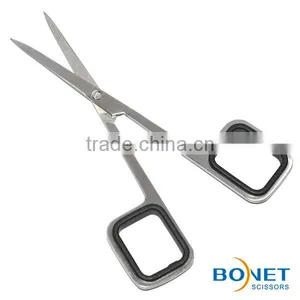 SEM0014 4-3/4'' Stain Polished Blades Square Handle Nose Hair Scissors thumbnail-4