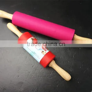 16161 Rolling Pin Non-Stick Silicone Surface Rolling Pin Wooden Rolling Pin Handl thumbnail-6