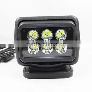 Marine LED Searchlight, 12V 24V Portable LED Searchlight Remote 50W Cree thumbnail-2