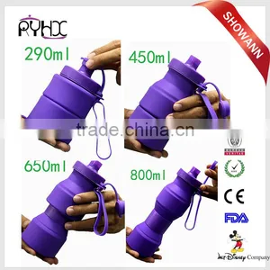 2016 Hot Selling Portable 800ml Collapsible Drink Silicone Kettle thumbnail-6