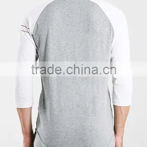 2015 High Quality 100% Cotton T-shirt Wide Neck Men Wholesale T-shirt Printing Design Long Sleeves T-shirt thumbnail-2